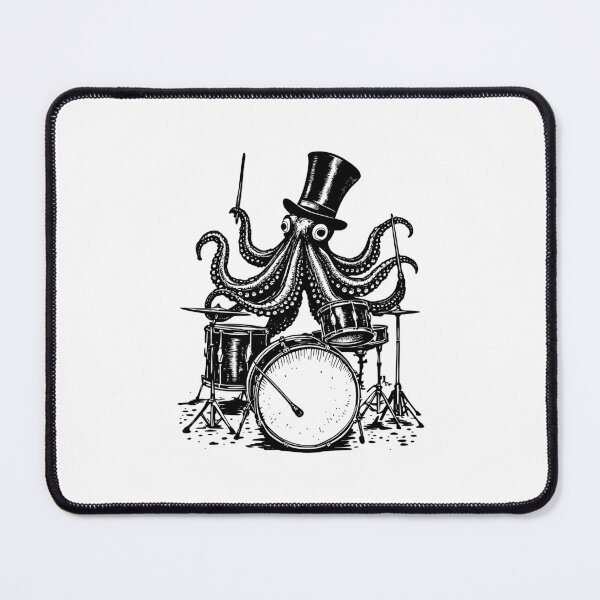 Item preview, Octopus Playing the Drums designed and sold by YV Designs & Stuff.