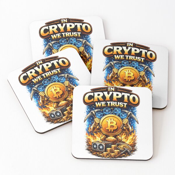 Item preview, In Crypto We Trust Bitcoin Miner Graphic Cryptocurrency Trading T-Shirt Design designed and sold by Nixora.