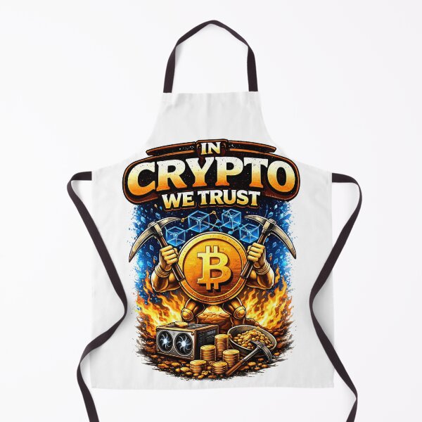 Item preview, In Crypto We Trust Bitcoin Miner Graphic Cryptocurrency Trading T-Shirt Design designed and sold by Nixora.