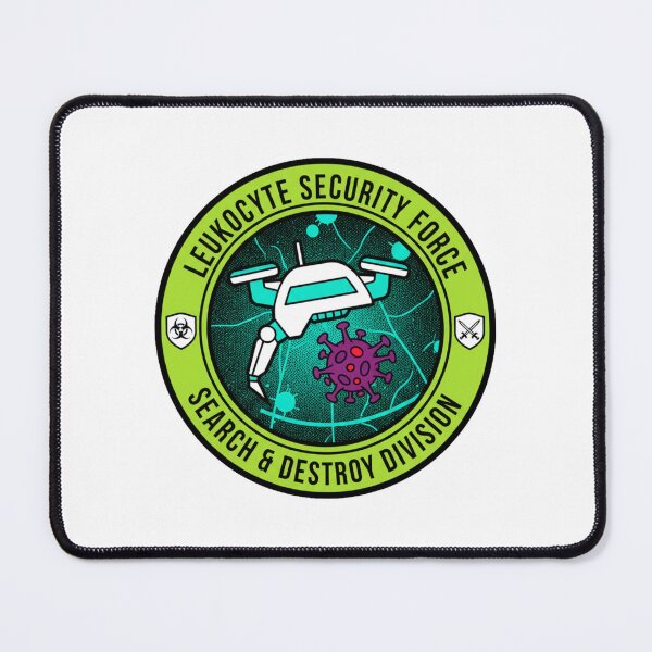 Item preview, Leukocyte Security Force Biology Science Sticker designed and sold by octozap.