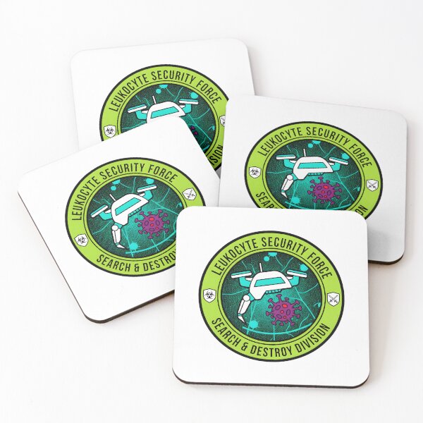 Item preview, Leukocyte Security Force Biology Science Sticker designed and sold by octozap.