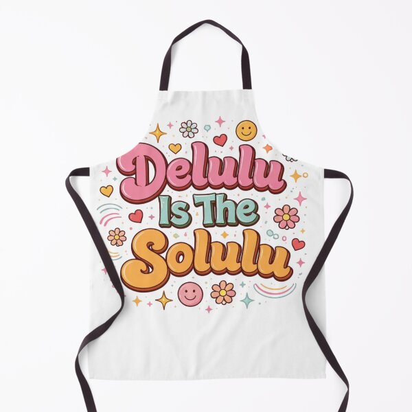 Item preview, Delulu Is The Solulu Cute Aesthetic Typography Design | Funny Gen Z Quote designed and sold by Sanika arts .