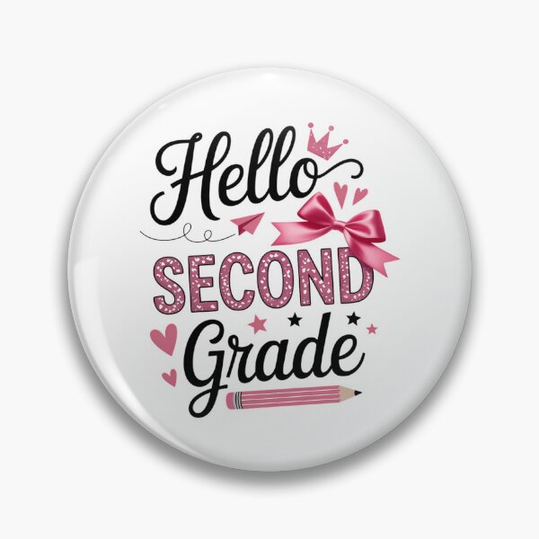 Item preview, Hello Second Grade First Day of School Coquette Teacher designed and sold by FaithAbbott.