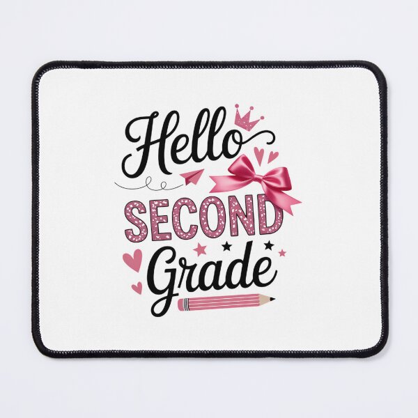 Item preview, Hello Second Grade First Day of School Coquette Teacher designed and sold by FaithAbbott.
