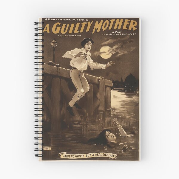 Item preview, A Guilty Mother Vintage Theatre Poster Dramatic Scene designed and sold by TheSoulOfArt.