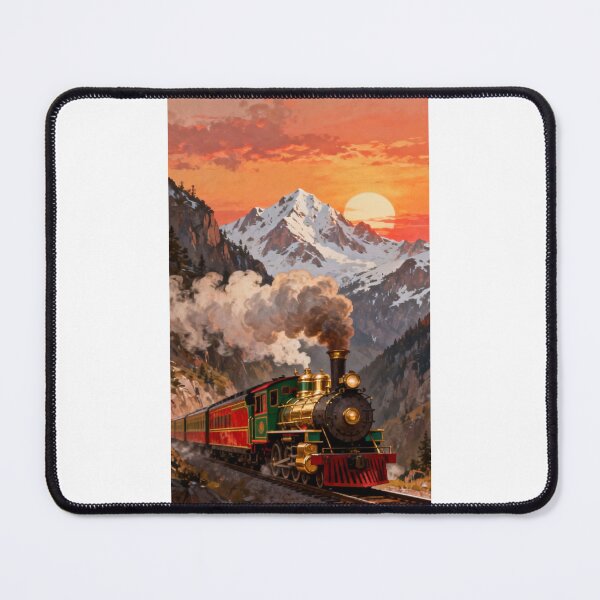 Item preview, Train in a mountain range  designed and sold by carlsmart1.
