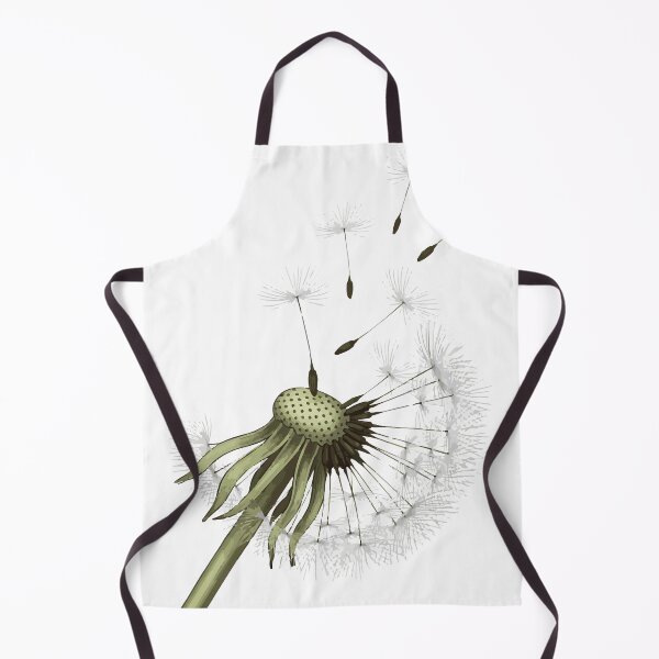 Item preview, Soft botanical illustration of a dandelion seed head releasing delicate seeds into the wind, evoking nature, freedom, change, fragility designed and sold by Dejbar.