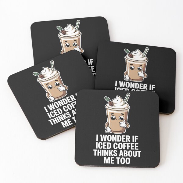 Item preview, I Wonder If Iced Coffee Think About Iced Coffee designed and sold by FaithAbbott.