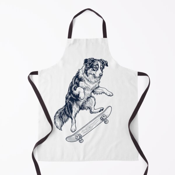 Item preview, Vintage Australian Shepherd Skateboarding Skate Dog Dad Lover designed and sold by DoodleTortle.