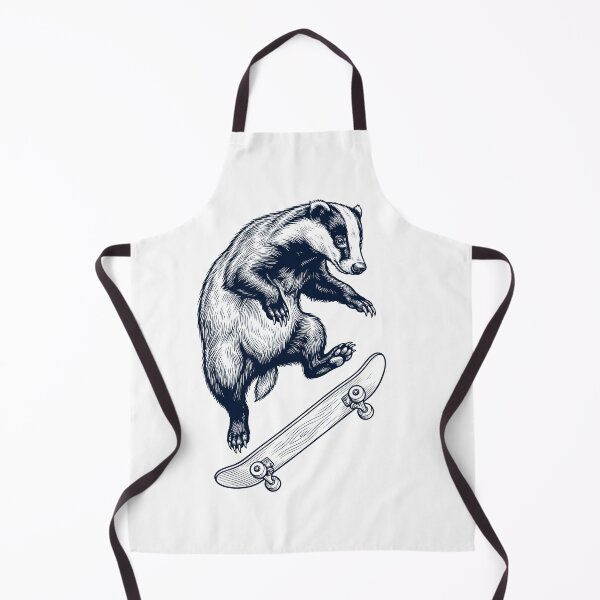 Item preview, Vintage Badger Skateboarding Skate Animal Lover designed and sold by DoodleTortle.