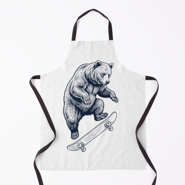 Item preview, Vintage Bear Skateboarding Skate Animal Lover designed and sold by DoodleTortle.