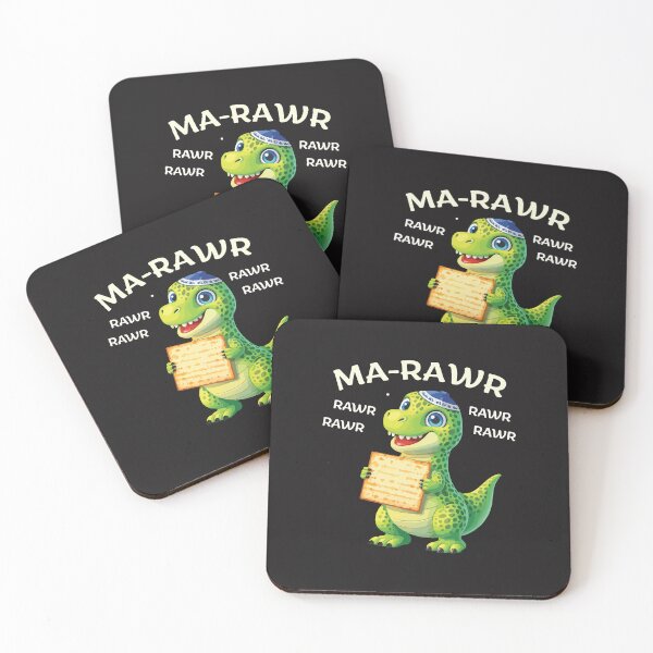 Item preview, Ma Rawr Funny Passover Dinosaur Matzah Dino Kids Jewish Holiday Design designed and sold by kiralynstration.