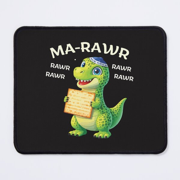 Item preview, Ma Rawr Funny Passover Dinosaur Matzah Dino Kids Jewish Holiday Design designed and sold by kiralynstration.