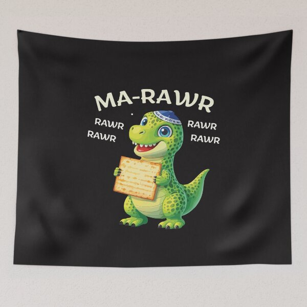 Item preview, Ma Rawr Funny Passover Dinosaur Matzah Dino Kids Jewish Holiday Design designed and sold by kiralynstration.