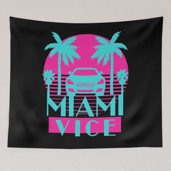 Item preview, Vintage Sunset Miami Vice Palm trees and car designed and sold by mizam.