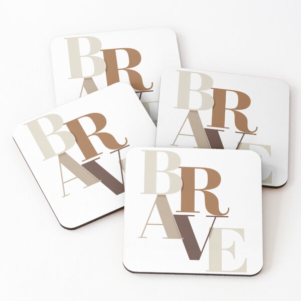 Item preview, BRAVE Minimalist Typography designed and sold by Gallory Hive.