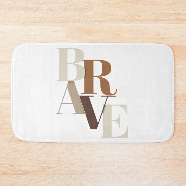 Item preview, BRAVE Minimalist Typography designed and sold by Gallory Hive.