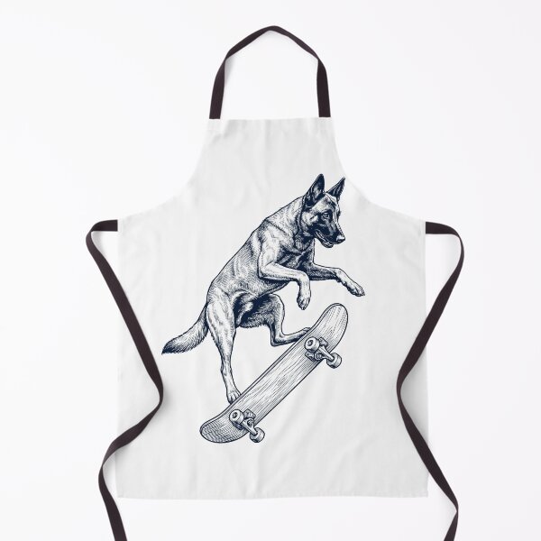 Item preview, Vintage Belgian Malinois Skateboarding Skate Dog Dad Lover designed and sold by DoodleTortle.