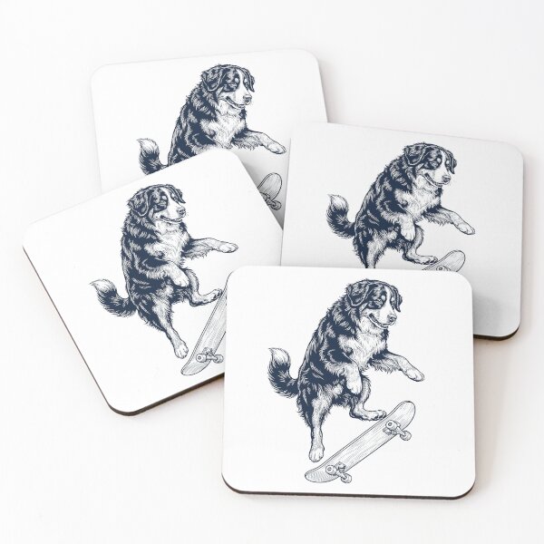 Item preview, Vintage Bernese Mountain Dog Skateboarding Skate Dog Dad Lover designed and sold by DoodleTortle.