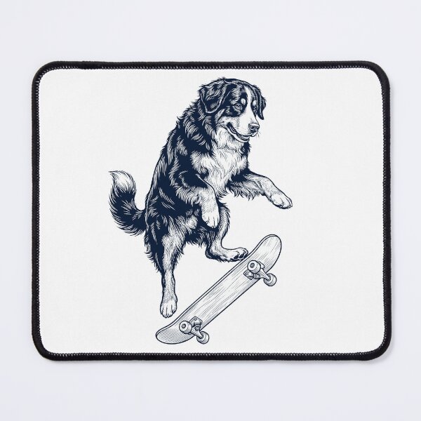 Item preview, Vintage Bernese Mountain Dog Skateboarding Skate Dog Dad Lover designed and sold by DoodleTortle.