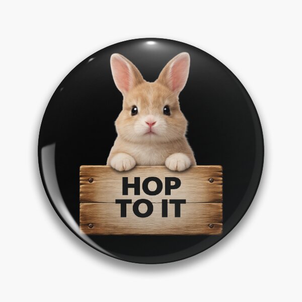 Item preview, Hop To It Funny Bunny Quote Design designed and sold by EimSol.