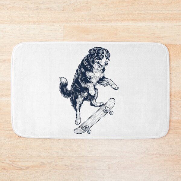 Item preview, Vintage Bernese Mountain Dog Skateboarding Skate Dog Dad Lover designed and sold by DoodleTortle.