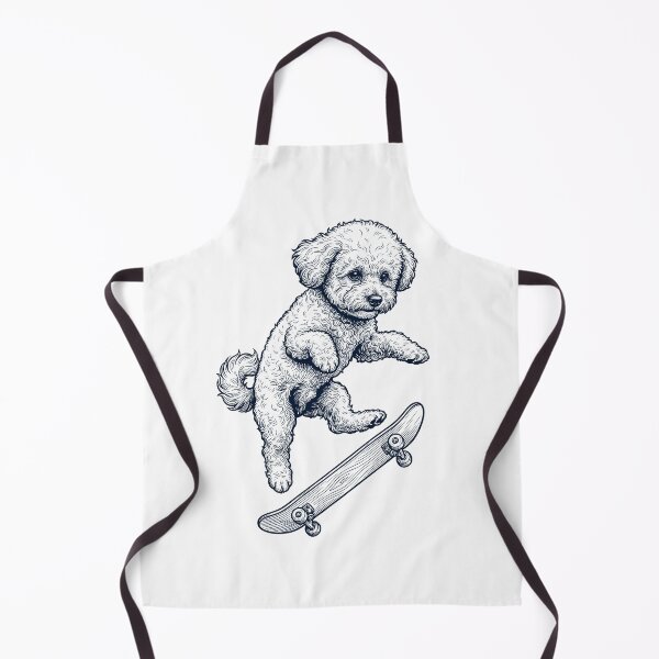 Item preview, Vintage Bichon Frise Skateboarding Skate Dog Dad Lover designed and sold by DoodleTortle.