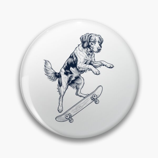 Item preview, Vintage Brittany Skateboarding Skate Dog Dad Lover designed and sold by DoodleTortle.