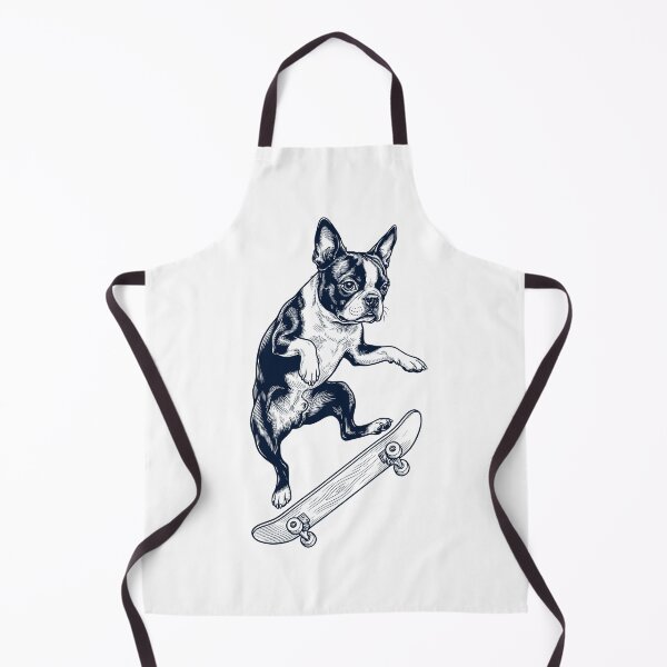 Item preview, Vintage Boston Terrier Skateboarding Skate Dog Dad Lover designed and sold by DoodleTortle.