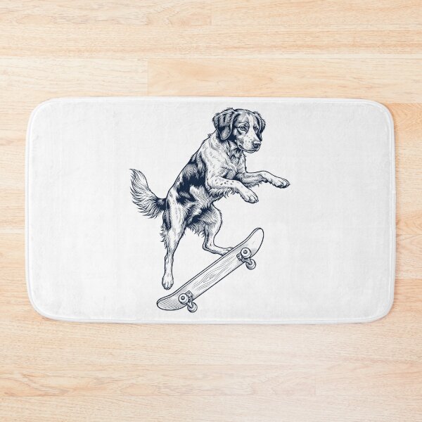 Item preview, Vintage Brittany Skateboarding Skate Dog Dad Lover designed and sold by DoodleTortle.