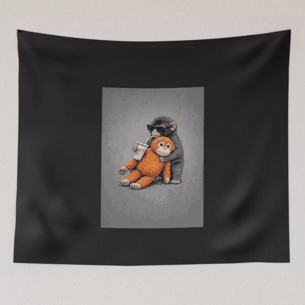 Item preview, Chimpanzee Caffeine Funny Monkey Coffee Lover Humor Cute Animal Design designed and sold by kiralynstration.