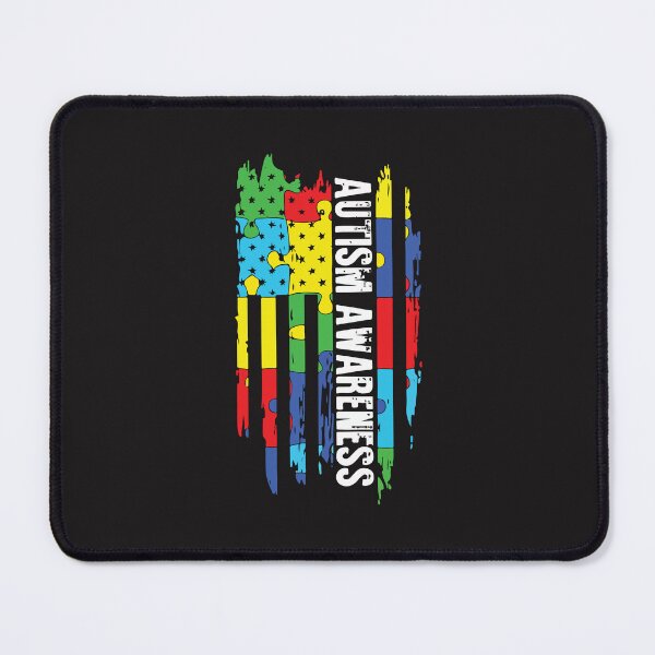 Item preview, Autism Awareness Mom Dad USA Flag Puzzle Support Family Design designed and sold by kiralynstration.