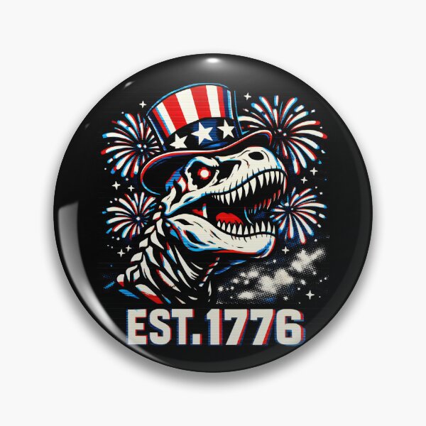 Item preview, Uncle Sam T-Rex Patriotic Skeleton Retro Americana designed and sold by SplashTastic.