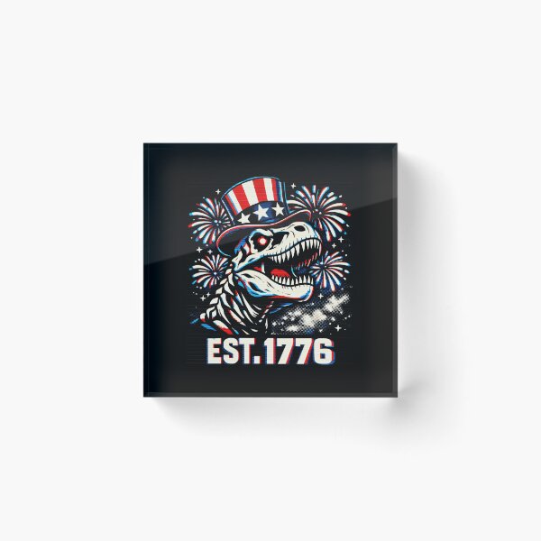 Item preview, Uncle Sam T-Rex Patriotic Skeleton Retro Americana designed and sold by SplashTastic.