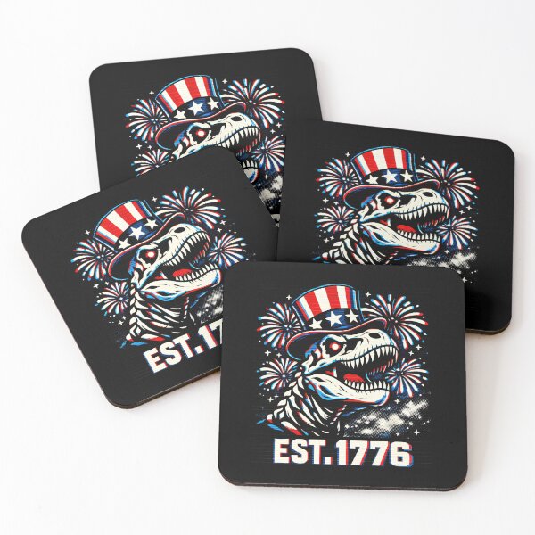 Item preview, Uncle Sam T-Rex Patriotic Skeleton Retro Americana designed and sold by SplashTastic.