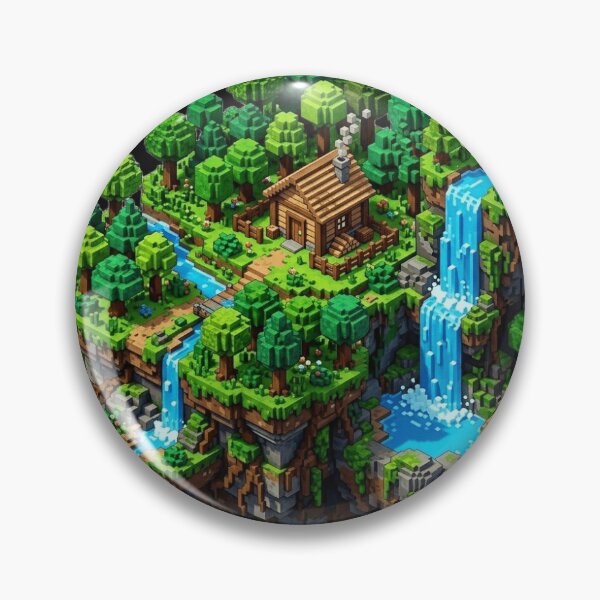 Item preview, Isometric Voxel Floating Island - Gamer Survival designed and sold by HattanBrand.