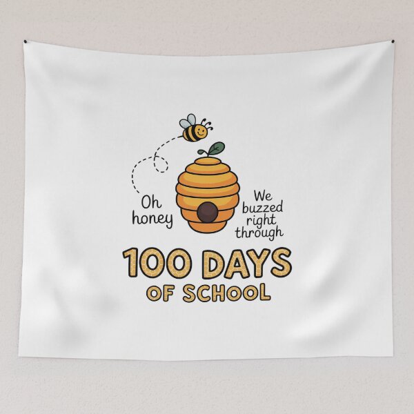 Item preview, 100th Day Of School Teacher Bee Hive Sayings designed and sold by FaithAbbott.