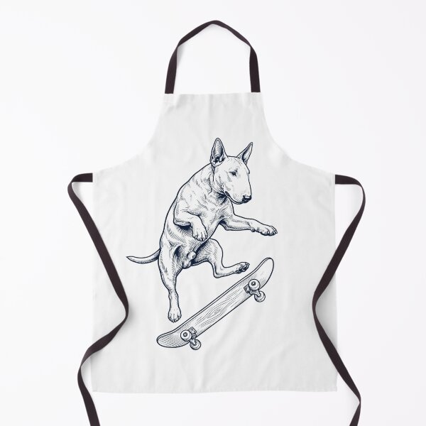 Item preview, Vintage Bull Terrier Skateboarding Skate Dog Dad Lover designed and sold by DoodleTortle.
