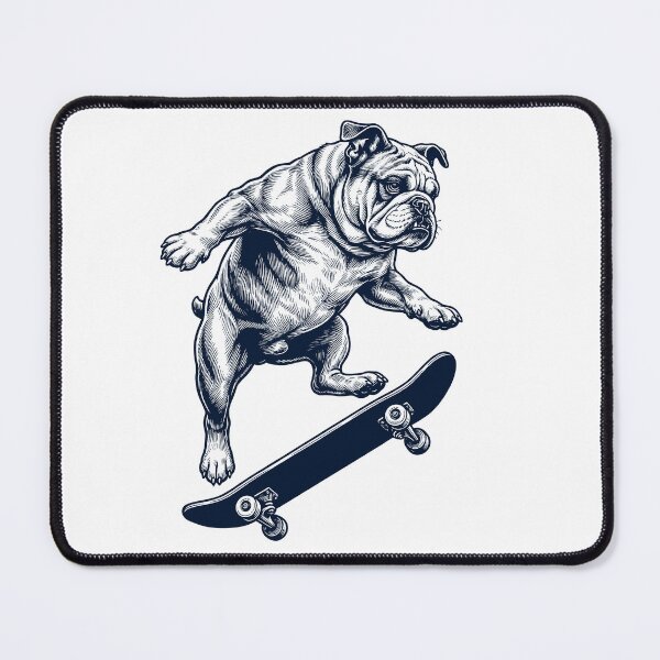 Item preview, Vintage Bulldog Skateboarding Skate Dog Dad Lover designed and sold by DoodleTortle.