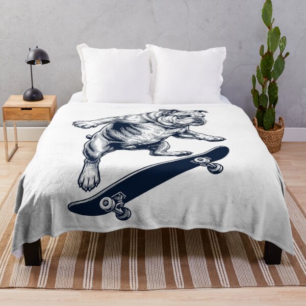 Item preview, Vintage Bulldog Skateboarding Skate Dog Dad Lover designed and sold by DoodleTortle.