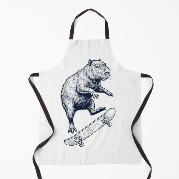 Item preview, Vintage Capybara Skateboarding Skate Animal Lover designed and sold by DoodleTortle.