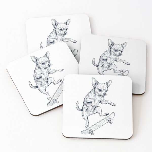 Item preview, Vintage Chihuahua Skateboarding Skate Dog Dad Lover designed and sold by DoodleTortle.