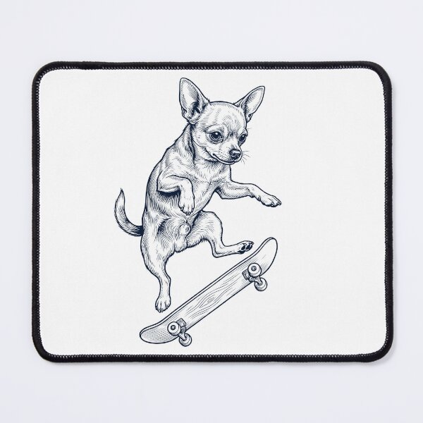 Item preview, Vintage Chihuahua Skateboarding Skate Dog Dad Lover designed and sold by DoodleTortle.