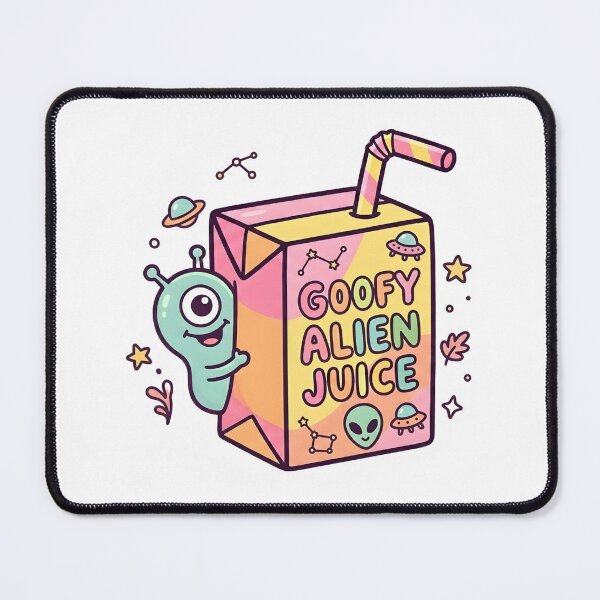 Item preview, Cute Alien Juice Box Doodle – Kawaii Cartoon Drink Illustration designed and sold by DIRTYSKETCHH.