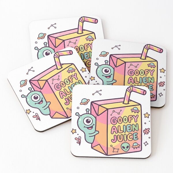 Item preview, Cute Alien Juice Box Doodle – Kawaii Cartoon Drink Illustration designed and sold by DIRTYSKETCHH.