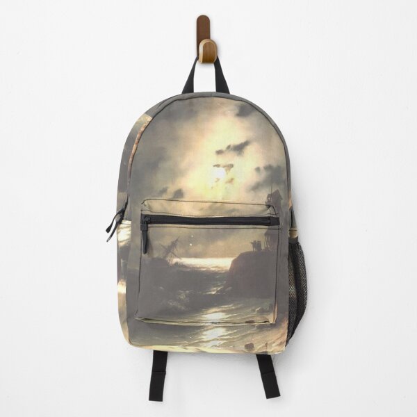 Item preview, Moonlit Seascape With Shipwreck designed and sold by SharonTheFirst.