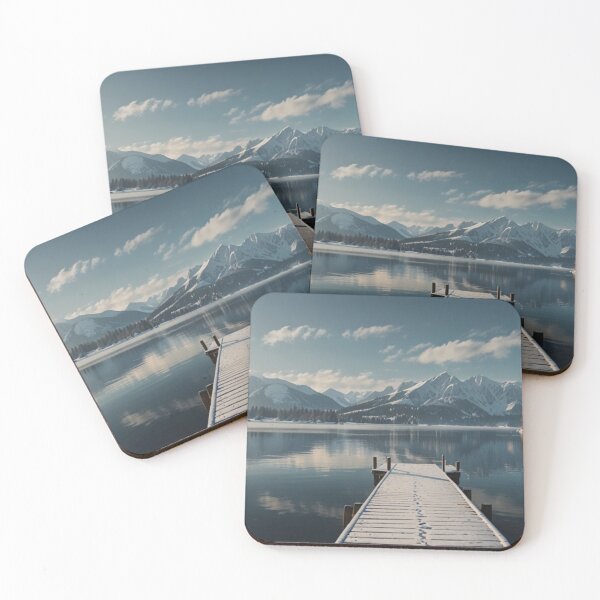 Item preview, Winter silence over the Alpine lake designed and sold by Izabela Włodarczyk.