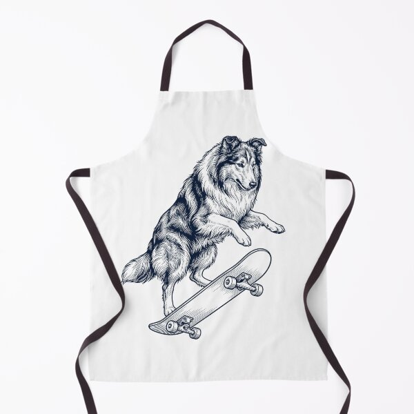 Item preview, Vintage Collie Skateboarding Skate Dog Dad Lover designed and sold by DoodleTortle.