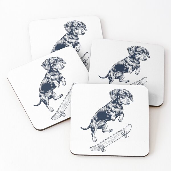 Item preview, Vintage Dachshund Skateboarding Skate Dog Dad Lover designed and sold by DoodleTortle.