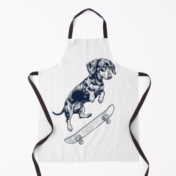 Item preview, Vintage Dachshund Skateboarding Skate Dog Dad Lover designed and sold by DoodleTortle.